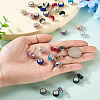 36Pcs 12 Colors Alloy Clay Pave Rhinestone European Beads ALRI-TA0001-30-6