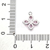 304 Stainless Steel Micro Pave Cubic Zirconia Pendants STAS-U042-06P-01-3