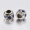 Tibetan Style Alloy Rhinestone European Beads PALLOY-F200-05B-2