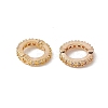 Brass Micro Pave Cubic Zirconia Bead Frames KK-A171-05G-01-2