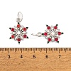 Rack Plating Alloy Rhinestone Pendants FIND-C055-09P-3