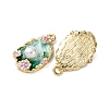 Light Gold Tone Alloy Enamel Pendants ENAM-B028-03KCG-02-2