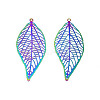 Ion Plating(IP) 201 Stainless Steel Filigree Big Pendants LS-STAS-S118-098-1