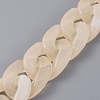 Handmade Acrylic Curb Chains/Twisted Chains AJEW-JB00530-03-1