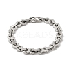 304 Stainless Steel Link Chain Bracelets for Women BJEW-F488-69P-4
