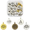 30Pcs 5 Styles Tibetan Style Alloy Pendants FIND-YW0003-34-1