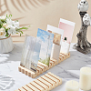 2Pcs Rectangle Wooden Card Slotted Display Stands AJEW-FG0005-78-5