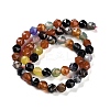 Natural Multi-Color Agate Beads Strands G-NH0021-A18-01-3
