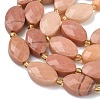 Natural Rouge Jade Beads Strands G-A295-A10-01-4