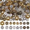 320Pcs 16 Styles Tibetan Style Bead Caps TIBE-SC0002-16-1