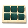 6-Slot Rectangle Wood Earring Display Stands LS-EDIS-R027-04D-1