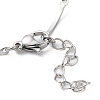 Non-Tarnish 304 Stainless Steel Curved Bar Link Chain Bracelets BJEW-K266-13P-3