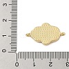 Rack Plating Brass With Natural shells And Micro Pave Cubic Zirconia Links KK-Z074-32G-3