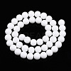 Opaque Solid Color Glass Beads Strands GLAA-T032-P8mm-02-3