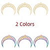 8pcs 2 color Ion Plating(IP) 201 Stainless Steel Pendants STAS-DC0006-19-1