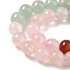 Chakra Natural Yellow Jade & Crystal Quartz & Green Aventurine & Rose Quartz & Carnelian & Sodalite & Amethyst Beads Strands G-NH0002-E03-10mm-4