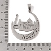 Non-Tarnish 201 Stainless Steel Pendants STAS-A094-16P-3