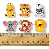 Lion/Tiger/Elephant/Monkey Zebra/Giraffe Silicone Focal Beads SIL-FS0001-19-5