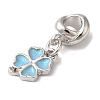 Rack Plating Alloy Enamel European Dangle Charms PALLOY-S189-09P-01-2