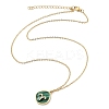304 Stainless Steel Micro Pave Cubic Zirconia constellation Pendant Necklaces NJEW-R021-01G-01-4