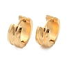 304 Stainless Steel Polishing Effect Hoop Earrings EJEW-M001-37G-4