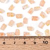 Transparent Spray Painted Glass Seed Beads SEED-L011-10A-14-4