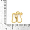 304 Stainless Steel Pendants STAS-R137-01G-H-3