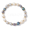 Natural Cultured Freshwater Pearl Beads Stretch Bracelets for Women BJEW-JB13387-2