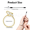 6Pcs 2 Colors Brass European Style Bracelet Making MAK-YW0001-16-2