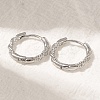 Rack Plating Twist Brass Hoop Earrings EJEW-H143-21P-1