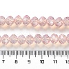 Baking Paint Transparent Glass Beads Strands LS-DGLA-A034-J8MM-D04-4