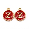 Golden Plated Alloy Enamel Charms ENAM-S118-03Z-1