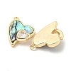 Natural Paua Shell Pendants KK-L211-010G-01-2