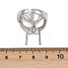304 Stainless Steel Open Cuff Rings for Women RJEW-K303-07P-3