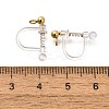 201 Stainless Steel Clip-on Earring Settings STAS-F311-15G-3
