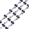 304 Stainless Steel Enamel Cherry Link Chains CHS-M007-01P-03-1
