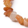Natural Red Aventurine Chip Beads Stretch Bracelets BJEW-JB05765-07-2