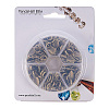 Tibetan Style Glue-on Flat Pad Bails PALLOY-PH0005-01AB-4