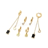 Ion Plating(IP) 3Pairs 3 Styles 304 Stainless Steel Hoop Earrings EJEW-A114-06G-1