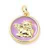 Real 18K Gold Plated Brass Pendants KK-M218-01G-RS-2