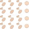 PVD Vacuum Plating 304 Stainless Steel Stud Earring Findings STAS-UN0016-05B-RG-1