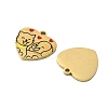 304 Stainless Steel Enamel Pendants STAS-G360-02G-2