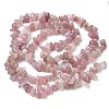 Chip Natural Madagascar Rose Quartz Bead Strands X-G-M344-50A-5