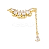 Brass Micro Pave Clear Cubic Zirconia Chandelier Component Links CU-CBAA571-10G-1