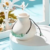 Natural Green Aventurine Chips Braided Bead Bracelet BJEW-JB08019-04-2