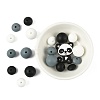 40Pcs 10 Styles Silicone Beads SIL-FS0001-27B-2