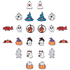 24 Pcs 12 Styles Halloween Theme Alloy Enamel Pendants ENAM-SC0001-93-1