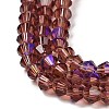 Transparent Electroplate Glass Beads Strands LS-GLAA-F029-3mm-D05-3