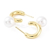 Rack Plating Brass Stud Earrings for Women LS-KK-Z038-15G-2