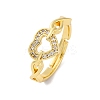 Adjustable Brass Micro Pave Clear Cubic Zirconia Rings for Women RJEW-U043-05G-4